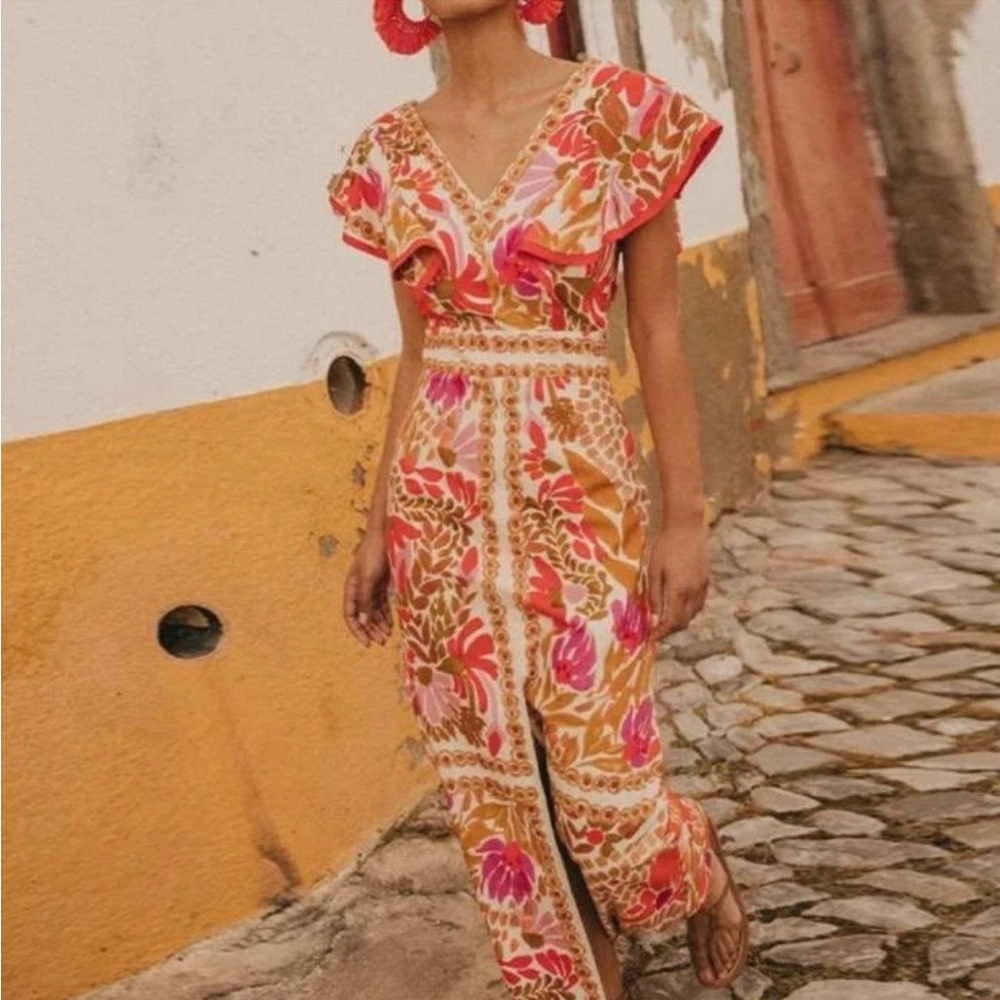 Vibrant Floral maxi dress